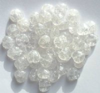 50 8mm Crystal Crackle Hearts
